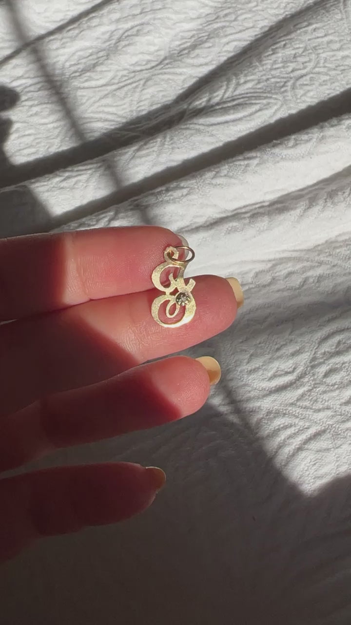 Vintage Initial Charm